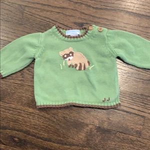 Janie and Jack 🦝 racoon sweater